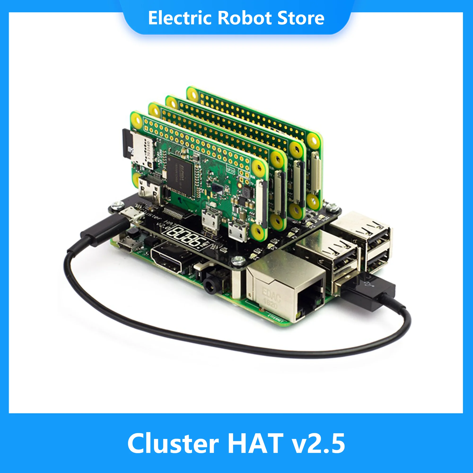 Electronics Or Gadgets - Cluster HAT v2.5 Konfigurowany do korzystania